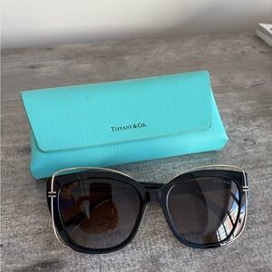 Tiffany & Co. Black Oversize Sunglasses